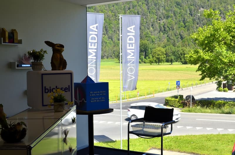 Ausblick von Reception