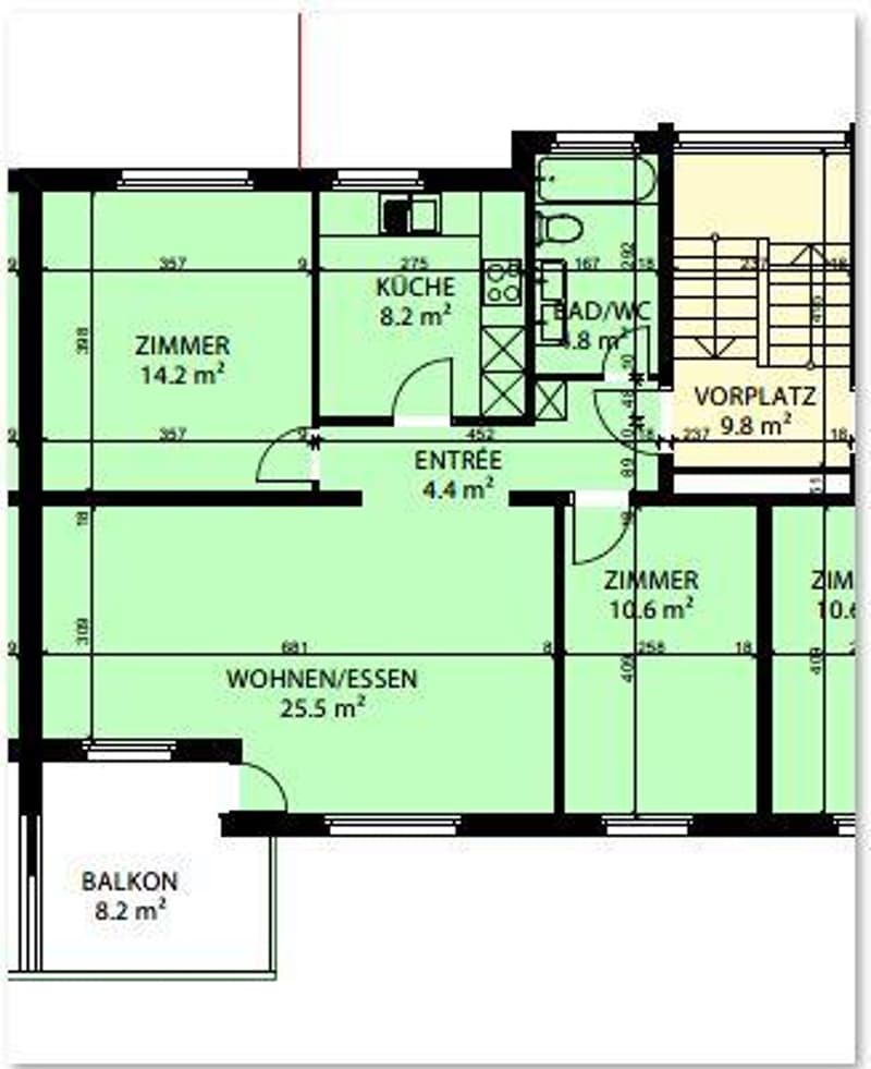 3.5 room apartment in Gossau SG (9)