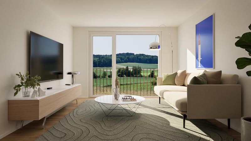 Appartement en propriété de 3,5 pièces dans un immeuble neuf avec vue panoramique à Lüterswil (Bucheggberg) (2)