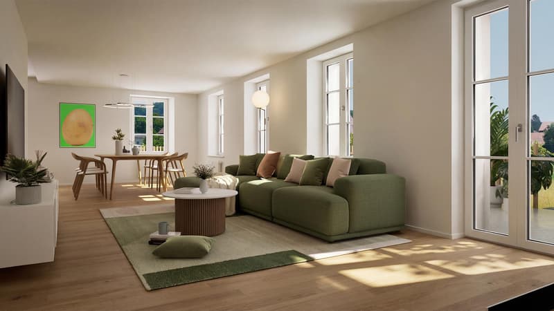 2.5-room renovation condominium with privacy in Lüterswil (Bucheggberg) (1)