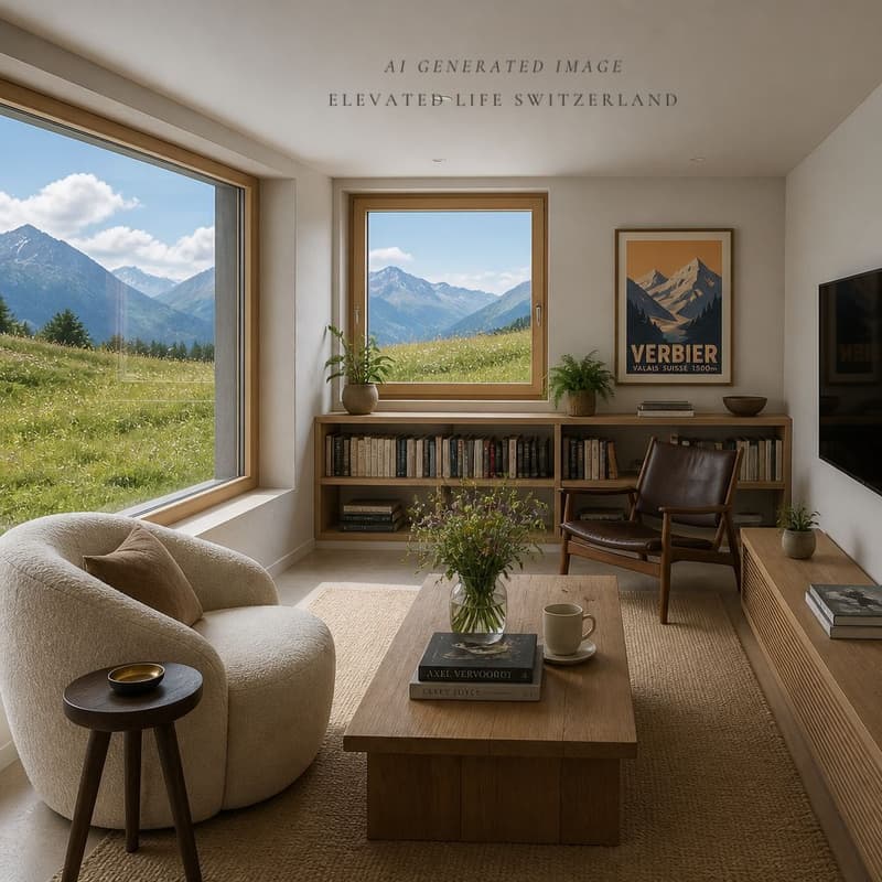 Paix et sérénité, jardin et montagnes (7)