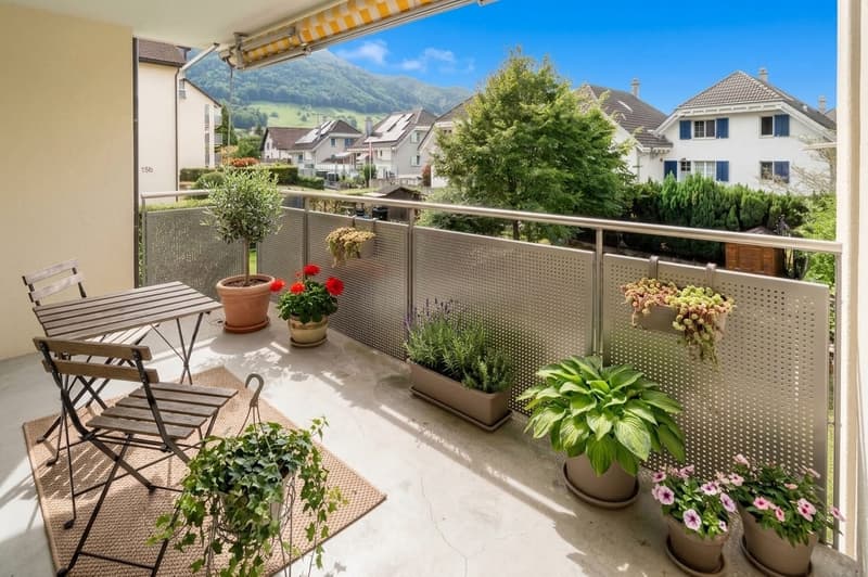 3.5 Zimmer Wohnung mit 71 m² mit Balkon und Lift in Reichenburg (1)