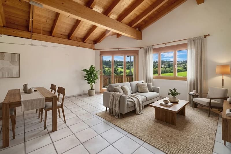 3.5-Zimmer-Ferien-Wohnung mit Alpensicht in Flims Dorf kaufen (1)