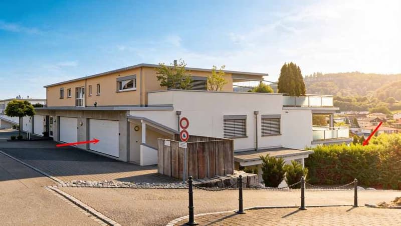 Appartement de jardin exclusif de 4,5 pièces avec double garage et extérieur de rêve (1)