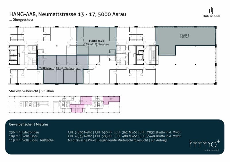 Grundrisse + Mietzinse