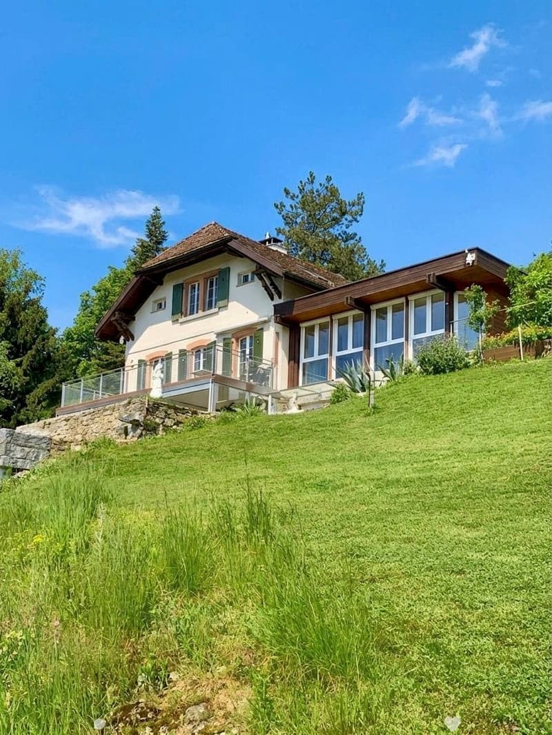 Stilvolle 7-Zimmer-Villa mit Seesicht in Biel kaufen (1)