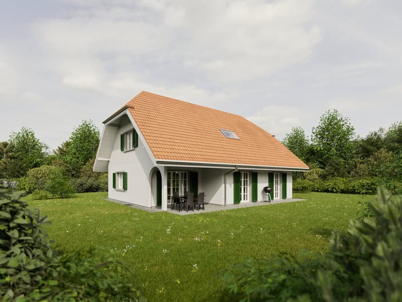 Casa unifamiliare 5.5 locali, costruzione nuova 2027, grande giardino, Limpach (1)