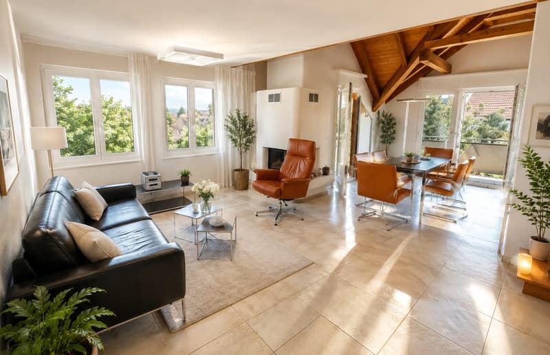 Attraktive 4.5 Zimmer-Dachwohnung mit Galerie und ausbaubarem Estrich (1)