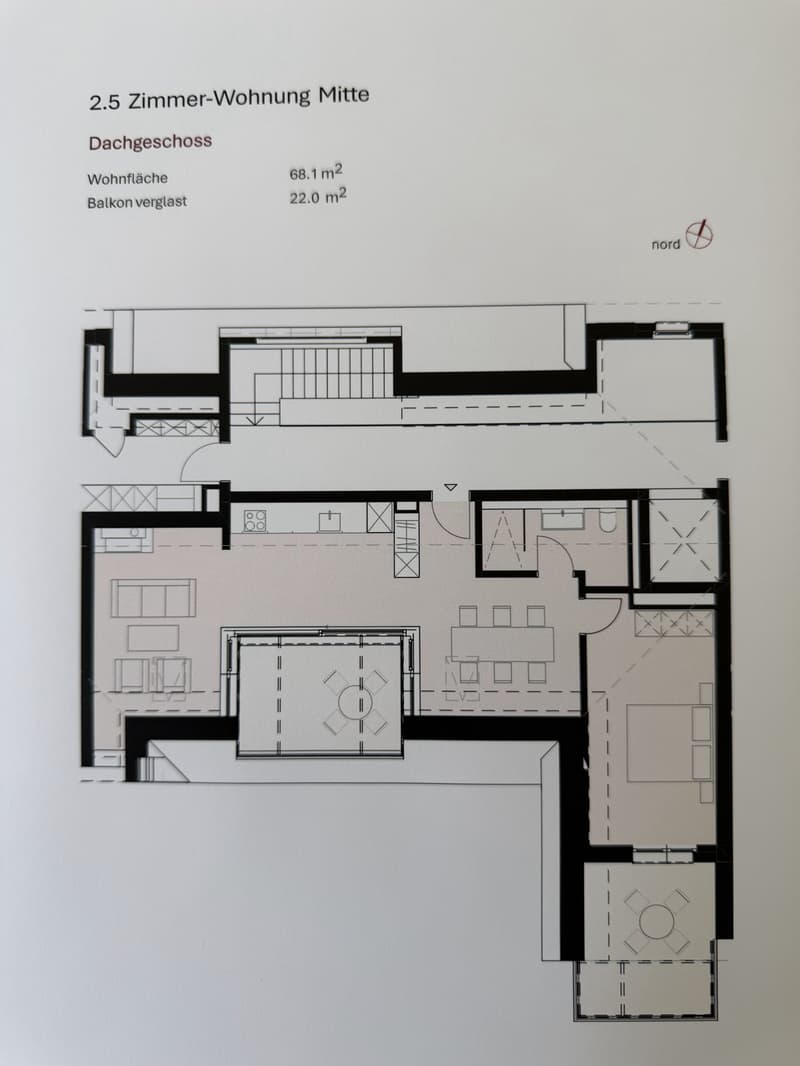 Appartamento in mansarda di 2,5 locali con loggia (11)