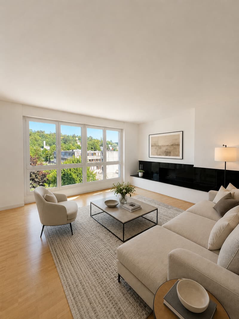 Spacious 5.5-room apartment on the top floor – quiet in the center of Bottmingen (1)
