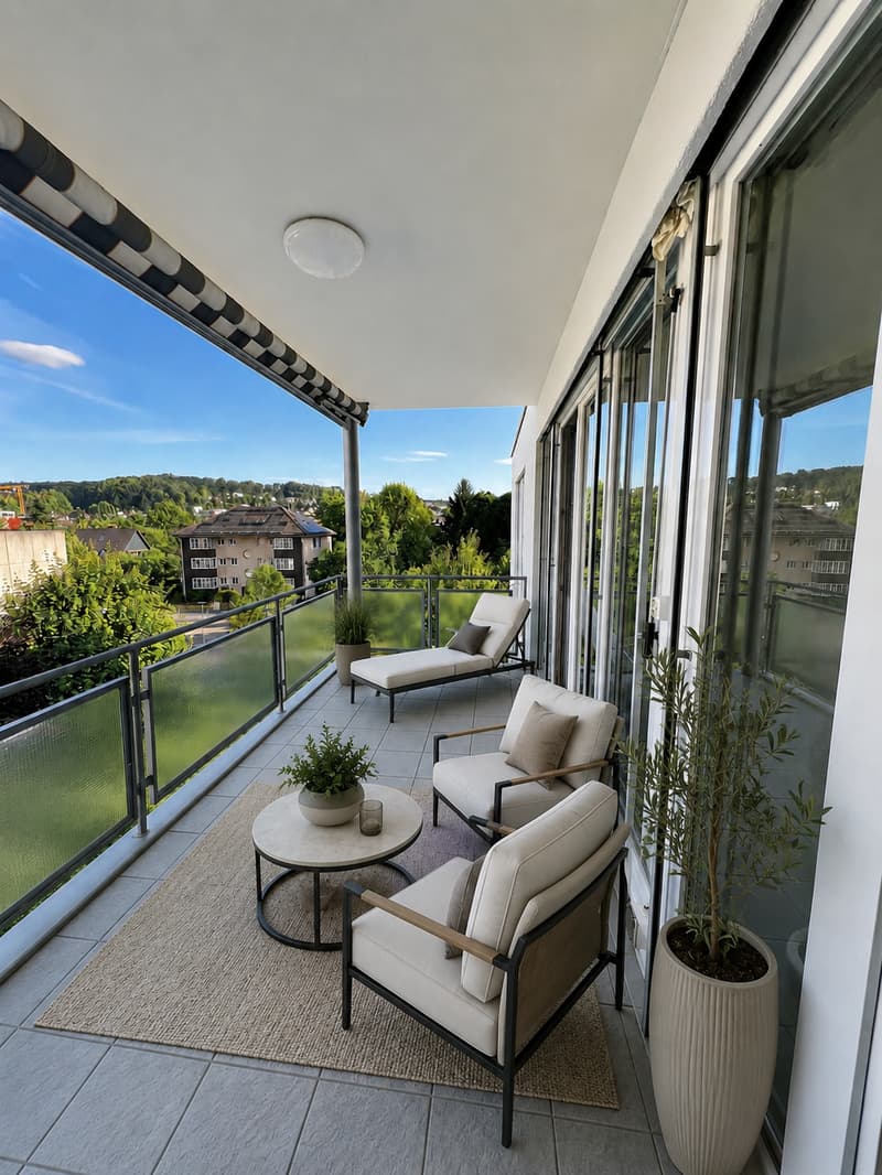 Spacious 5.5-room apartment on the top floor – quiet in the center of Bottmingen (2)