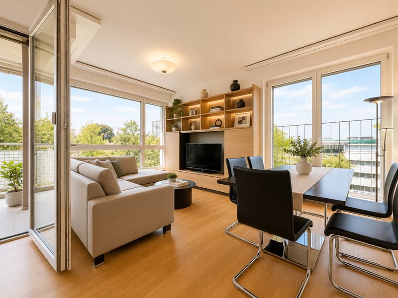 Appartement en propriété de 3,5 pièces dans le populaire Gellert avec vue lointaine (1)