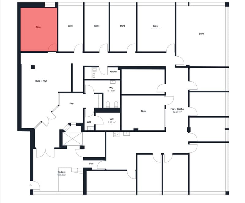 Office for single or double occupancy in Baar for rent (2)