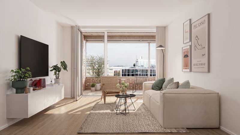 3.5 room apartment with TWO balconies in 10 minutes at Zurich main station!! (19)