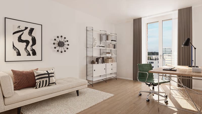3.5 room apartment with TWO balconies in 10 minutes at Zurich main station!! (20)
