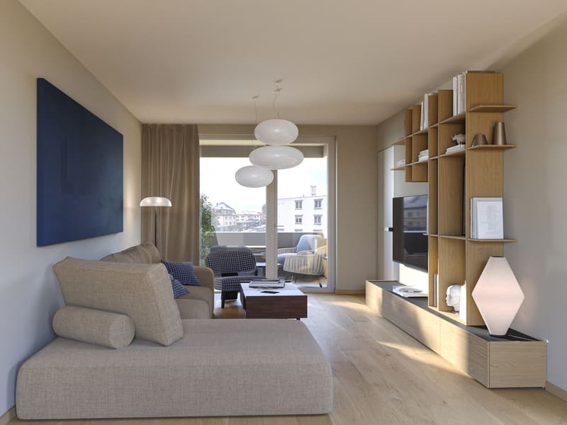 3.5 room apartment with TWO balconies in 10 minutes at Zurich main station!! (16)
