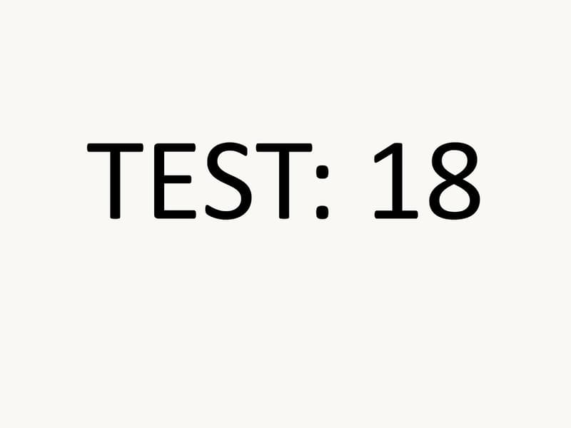 Test: 18 Praxis (1)