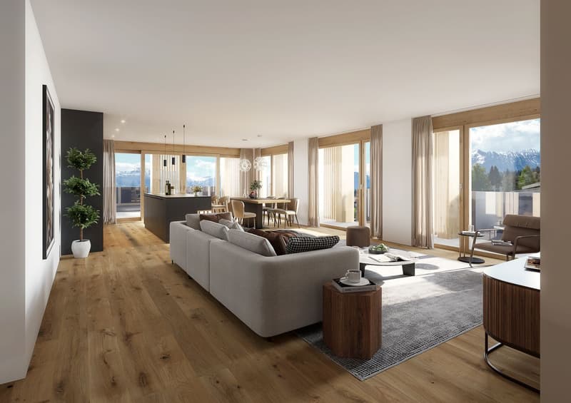 LETZTE 3.5 Zimmer Maisonettewohnung, 15 m von der Piste und den Bergbahnen! (5)