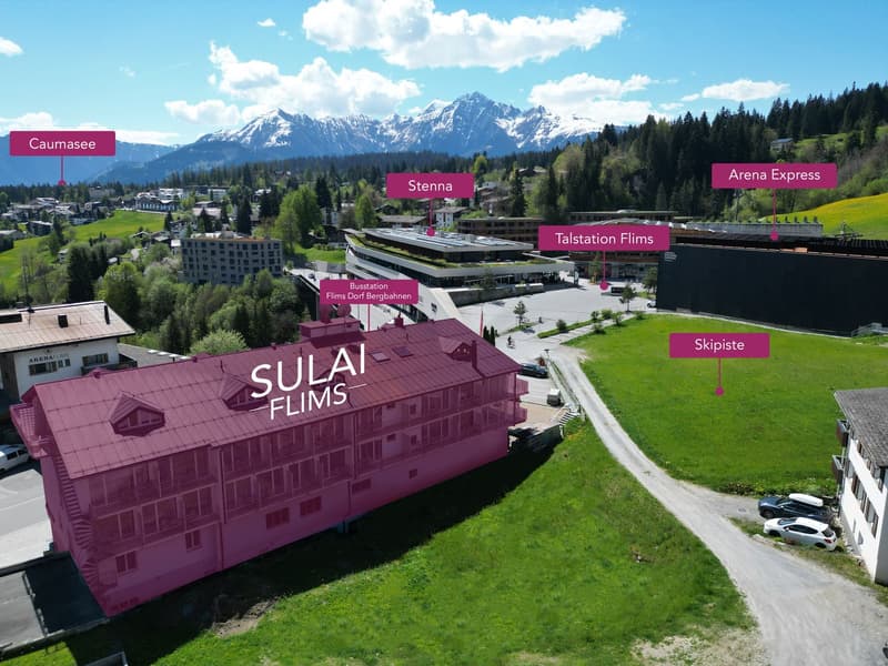 --->Bewirtschaftete 2.5 Zimmerwohnung, direkt bei den Bergbahnen in Flims! (6)