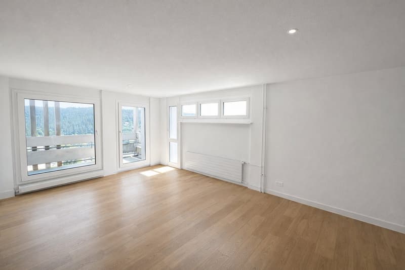 Zweieinhalb-Zimmer-Wohnung im 9. Stock mit Panoramablick in Le Locle (2)