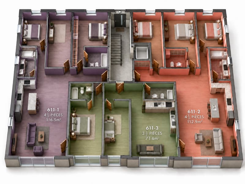 Appartement de 4,5 pièces au rez-de-chaussée (10)