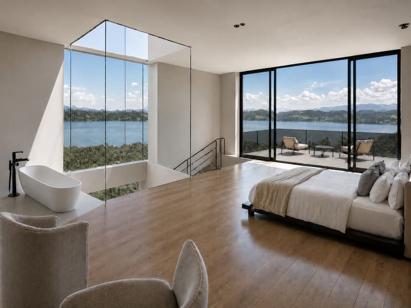 Projet de villa jumelée de 5,5 pièces avec trois terrasses et vue panoramique sur le lac (1)