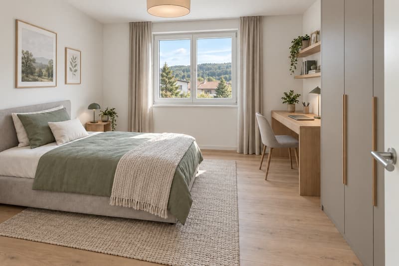 Attique d’exception à Delémont - Terrasse panoramique et vue sur le Béridier (9)