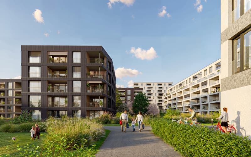 1-Zimmer-Eigentumswohnung mit urbanem Komfort im Grünen. (4)