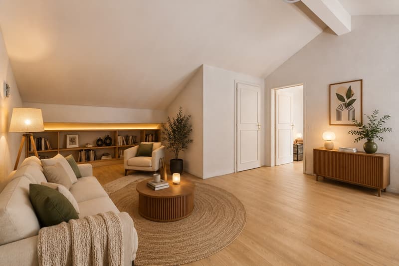 Attique duplex d'exception en campagne avec vue imprenable sur le Fort (8)