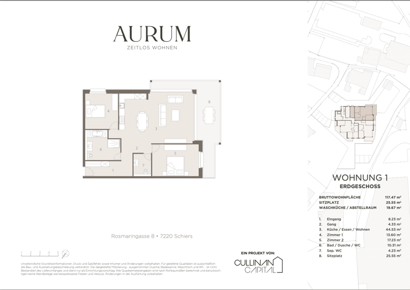 Appartement neuf exclusif de 3.5 pièces avec part de jardin spacieuse - 117m2 - CHF 720'000.00 (13)