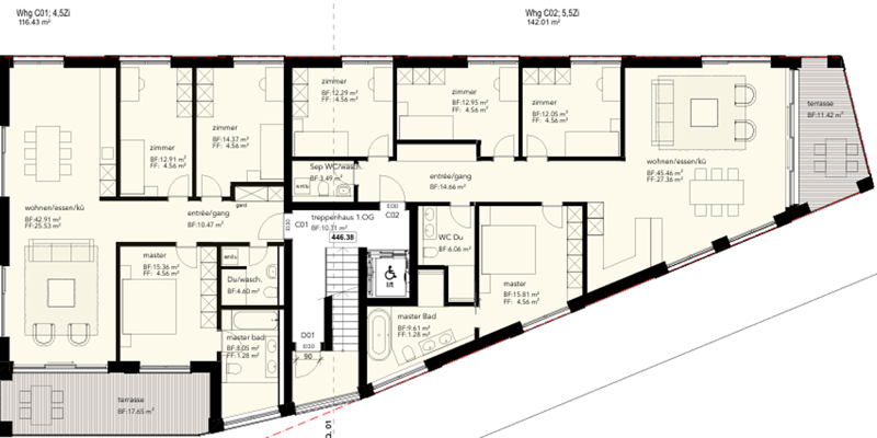 Appartement de construction récente de 5,5 pièces avec garage à Glarus Nord (7)