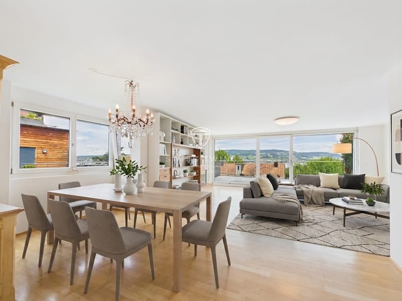 Maison mitoyenne de 5,5 pièces avec vue lointaine et terrasse à Horgen (6)