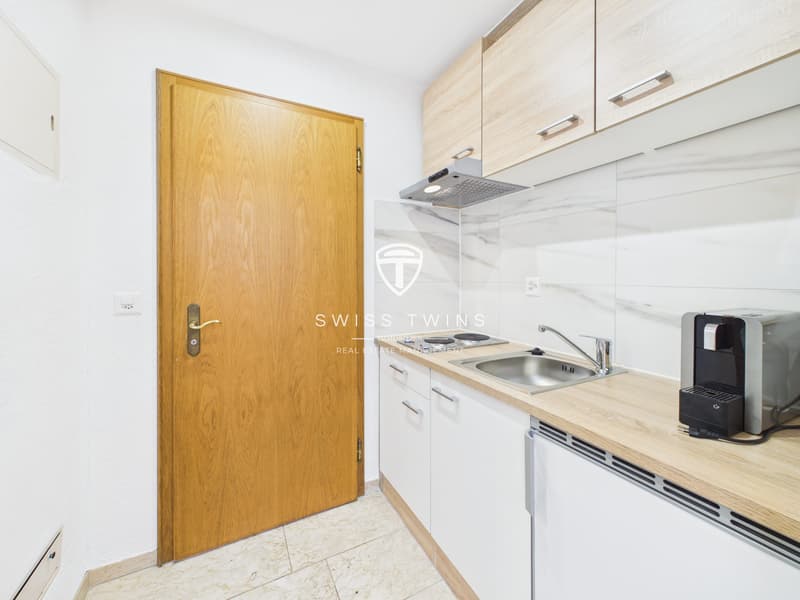 Newly renovated business 1-room serviced apartment with garden for rent in Meilen (10)