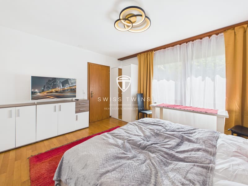 Newly renovated business 1-room serviced apartment with garden for rent in Meilen (8)