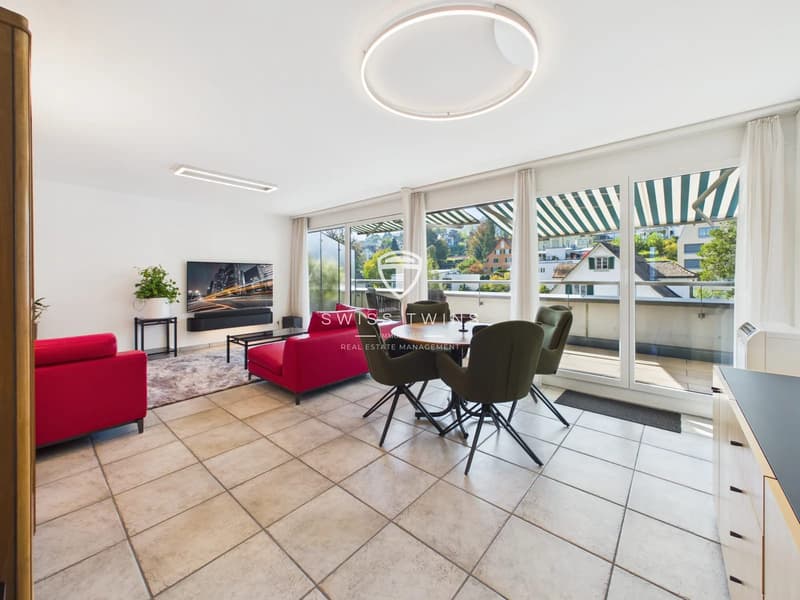 Lichtdurchflutete 3.5-Zimmer-Attika- in Horgen - Terrasse, Seesicht & optional voll ausgestattet (3)