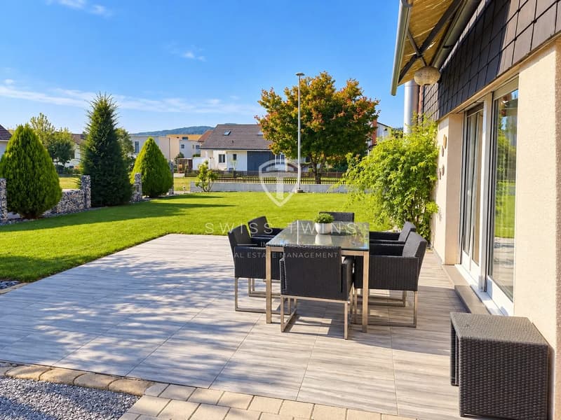 5-Zimmer-Einfamilienhaus mit sonnigem Garten, Cheminée und 4 Parkplätzen in Kleindöttingen (12)