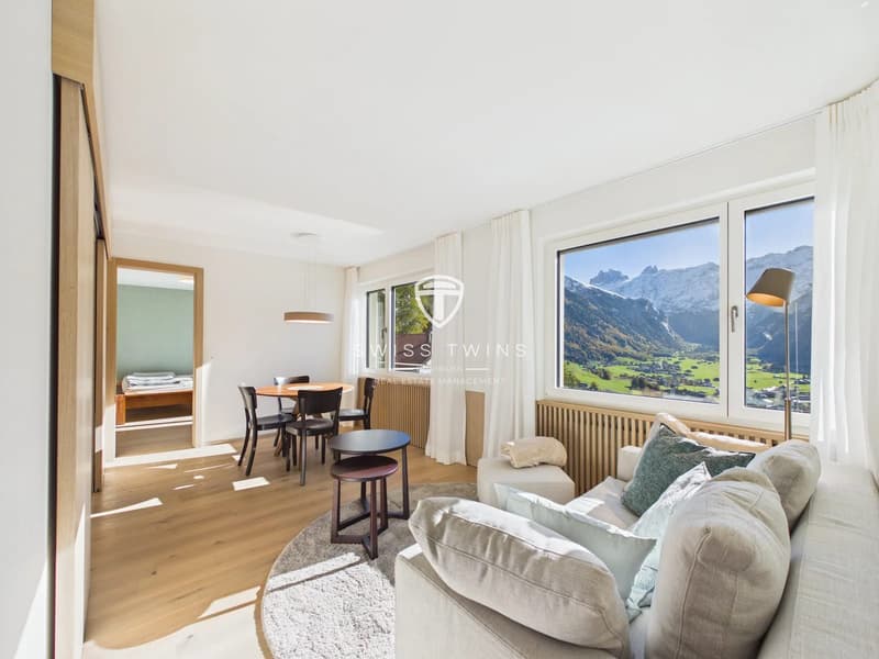 Wohnen, wo andere Ferien machen - möblierte 3.5-Zimmer-Wohnung mit Bergsicht in Engelberg (6)