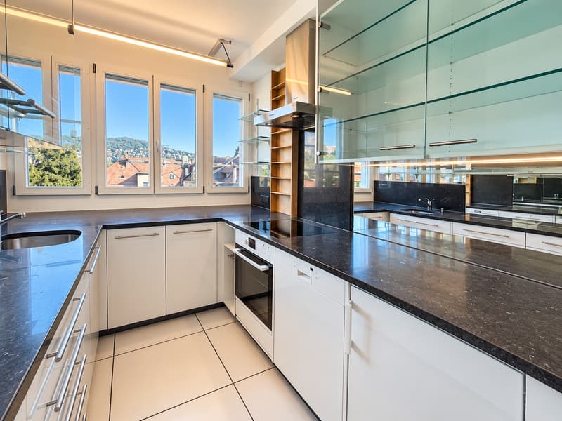Über den Dächern von Zürich - Maisonette-Wohnung mit spektakulärer Dachterrasse (6)