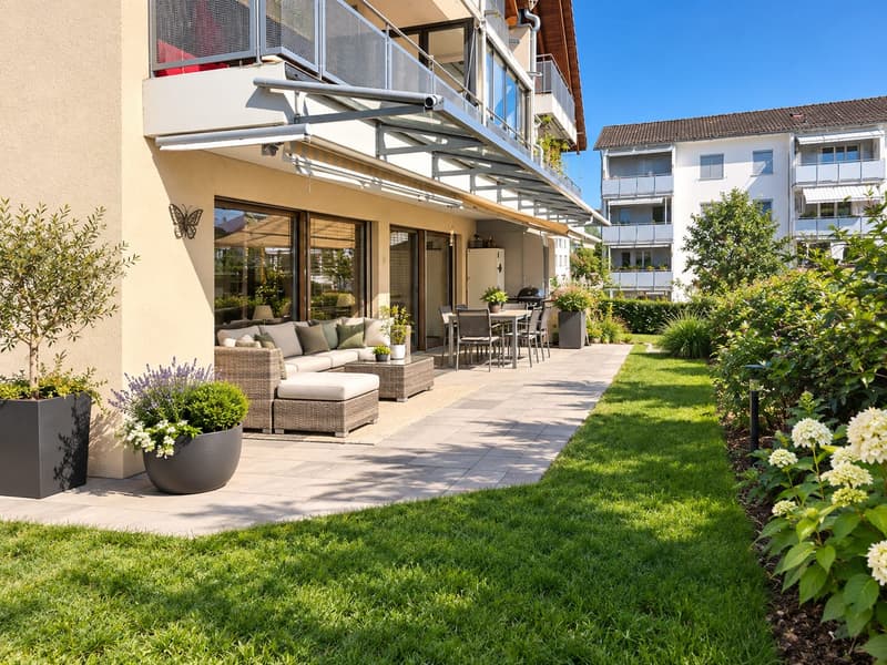 Charmante 3½-Zimmer Wohnung mit grosszügigem Garten (9)