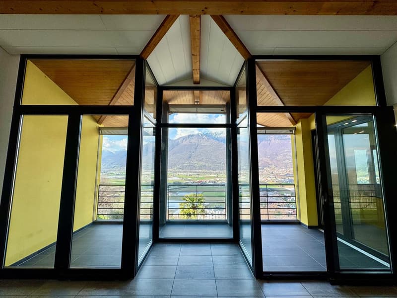 Bellinzona - Camorino - Semi-detached house with two independent apartments and stunning panoramic view and swimming pool (6)