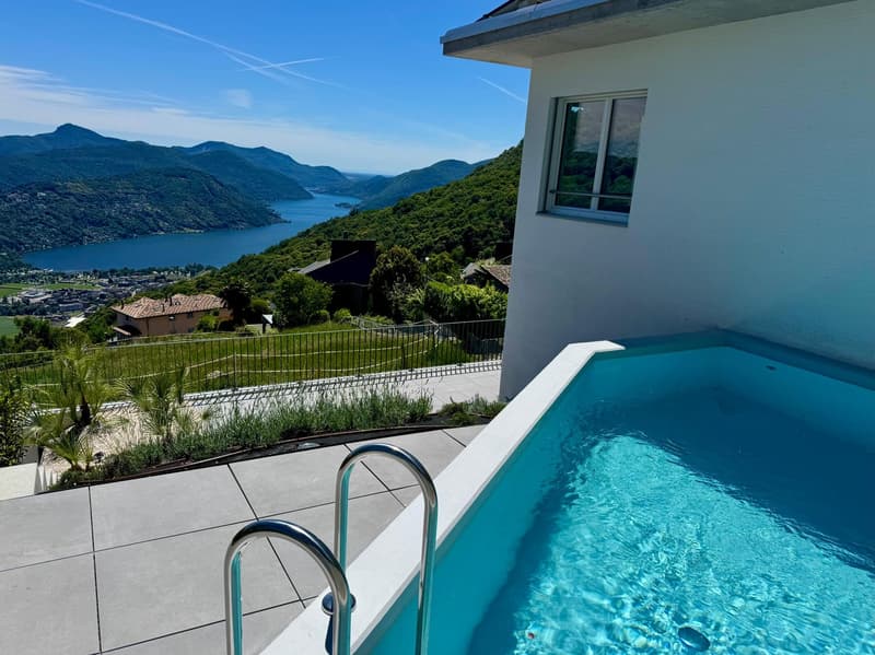 Cademario – Exklusive Villa mit Pool und spektakulärer Seesicht (3)