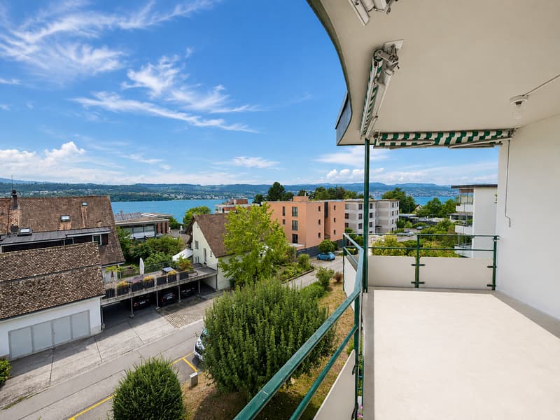 Aussicht vom Balkon