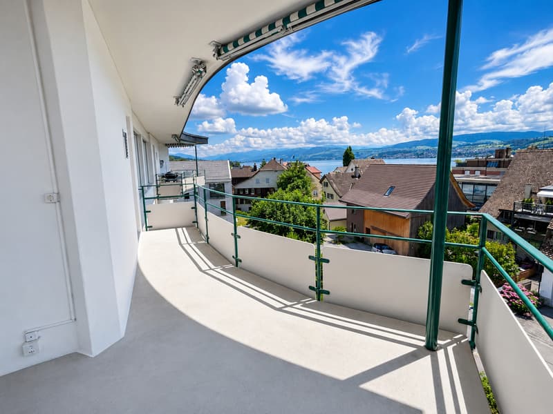 Aussicht vom Balkon