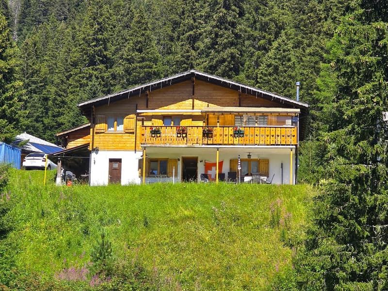schönes Doppelchalet mit Garten und herrlicher Aussicht (1)