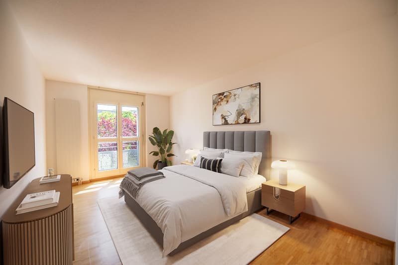 Spacious, in a green area and with its own laundry room & large balcony! (9)