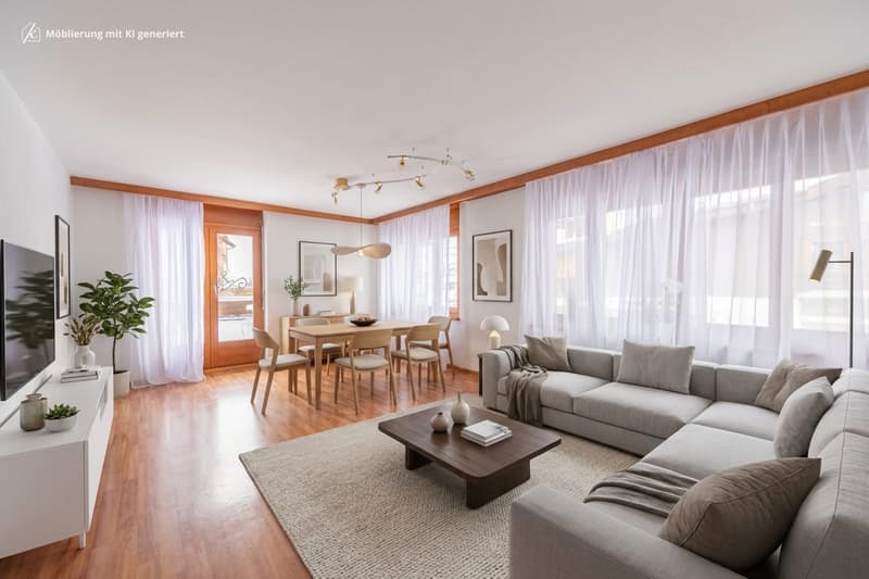 Living with mountain panorama - 4.5-room apartment with unique terrace (2)