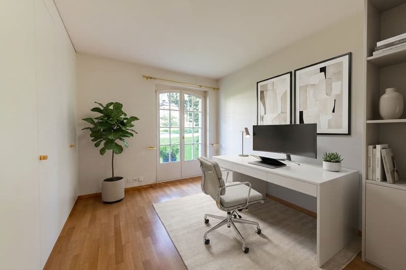 Maison moderne avec cheminée & jardin privé (10)
