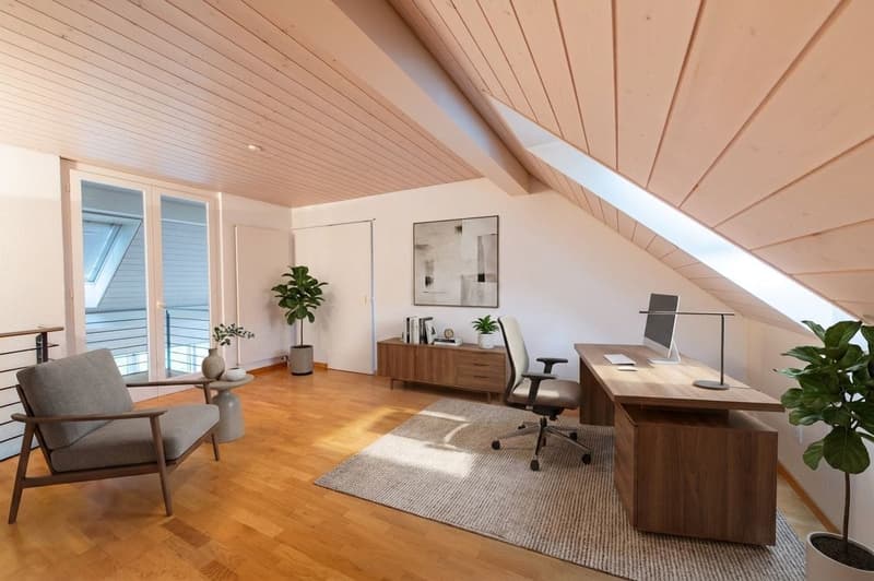 Appartement duplex avec cheminée confortable & lave-linge personnel (8)