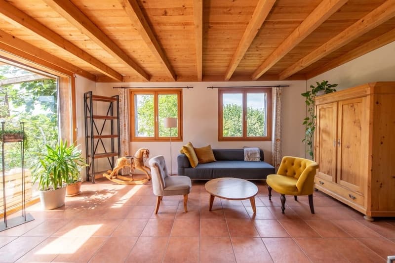 Nachhaltig wohnen - Minergie-Haus mit Wintergarten und Garten (2)