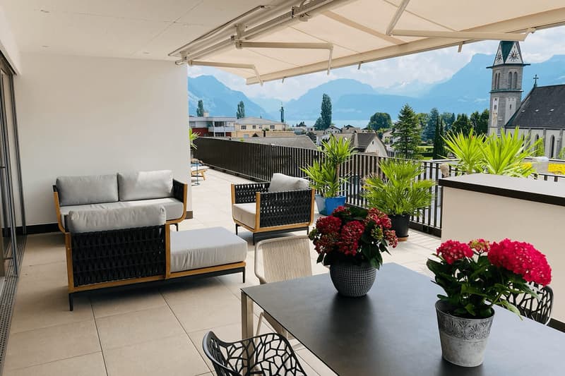 Appartement en attique de 5,5 pièces avec terrasse sud de 112 m² à louer à Ennetbürgen (6)